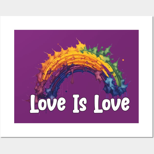 Prideful Skies LGBTQ gay pride Rainbow Colored Design Wall Art by star trek fanart and more